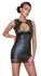 Cottelli PARTY Lace Detail Mini Dress XL Black Matte Look