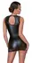 Cottelli PARTY Lace Detail Mini Dress XL Black Matte Look