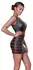 Cottelli PARTY Dress Black/Red XL - Fitted Stretch Panel Design