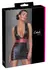 Cottelli PARTY Dress Black/Red M - Matte Look, Contrasting Waist Stripes