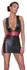 Cottelli PARTY Dress Black/Red M - Matte Look, Contrasting Waist Stripes