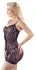 Cottelli Collection Mini Dress S-L Animal Pattern Transparent Black