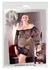 Cottelli Collection Net Mini Dress S-L with Integrated Gauntlets Black