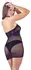 Cottelli Collection Net Mini Dress with Choker, Black, S-L, Seamless