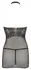 Cottelli Collection Net Mini Dress with Choker, Black, S-L, Seamless