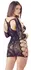 Cottelli Collection Lace Look Mini Dress with Sleeves, Black, S-L