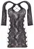 Cottelli Collection Lace Look Mini Dress with Sleeves, Black, S-L