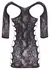Cottelli Collection Lace Look Mini Dress with Sleeves, Black, S-L