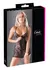 Cottelli LINGERIE čipkana haljina XL sa mokrim izgledom prugama, podesive naramenice