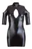 Cottelli Collection Cold Shoulder haljina crna L Wet Look završna obrada