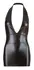 Cottelli Collection Wet Look haljina M otvorenih leđa halter izrez crna