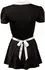 Cottelli Collection Haljina sobarice M crna sa belom keceljom set