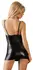 Cottelli Collection L Wet Look haljina sa podesivim naramenicama, crna