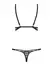 Obsessive Mixty Teddy S/M - Body sa čipkom i trakama, elegantna crna