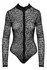 Noir Handmade Body Leo XL - Leopard Velvet Mesh Long Sleeve Bodysuit