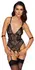 Cottelli Bondage Body Harness XL Čipka - Podesivi cvetni sistem