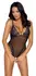 Cottelli Lingerie Body Lace M - Cvetna Čipka, Podesive Bretele, Crna/Roze
