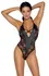 Cottelli Lingerie Body XL Mat Izgled sa Čipkom, Podesivi Halter Vez