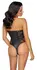 Cottelli Lingerie S Bodibela sa Čipkanim Stranama Mat Finiš Crna