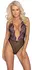 Kissable Body S/M – Crni Powernet sa cvetnim vezom