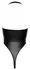 Cottelli Party Bodysuit Matte Look XL - Deep Neckline, Halterneck, Black