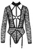 Cottelli LINGERIE Body Lace XL – Elegantan čipkani bodi sa detaljem pojasa