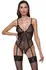 Cottelli LINGERIE Body XL - Crna Čipka Transparentne Podesive Trake