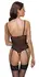 Cottelli LINGERIE Body XL - Crna Čipka Transparentne Podesive Trake