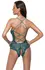 Cottelli Lingerie Body Teal XL Podesive Trake od Čipke Otvoreni Stil