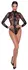 Noir Handmade Body M Long Sleeve Powernet Floral Velvet Black