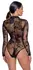 Noir Handmade Powernet Long Sleeve Bodysuit Floral S