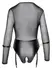 Cottelli Collection Bondage Body Crni XL - Mat i mreža, odvojive trake