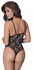 Cottelli Collection Body Rings XL Adjustable Lace Bodysuit Black