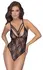 Cottelli Collection Body Rings S - Black Lace Adjustable Bodysuit