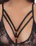 Cottelli Collection Body Rings S - Black Lace Adjustable Bodysuit