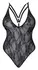 Cottelli Collection Body Rings S - Black Lace Adjustable Bodysuit