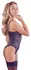 Cottelli Collection Body Rhinestone 80B/M with Removable Straps Black