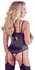 Cottelli Collection Body Rhinestone 75B/S - Elegant Bodysuit with Removable Straps