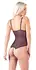 Cottelli Collection Poluprovidni Čipkani Body S, Podesiv, Crni