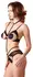 Velvet Strap Body XL by Cottelli Collection - Adjustable Black with Lace and Gold Details