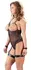 Cottelli Collection Body Otvoreni L Crni Powernet Čipka Wet Look Lanci