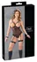 Cottelli Collection Body Otvoreni S - Čipka i Wet Look, Podesive Trake, Crni