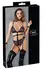 Cottelli Bondage Body Harness M - Powernet & Wet Look, podesivi lanci