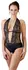 Cottelli Collection Body XL Black Lace Halterneck Open Design