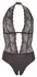 Cottelli Collection Lace Halterneck Bodysuit L Open Design Black