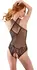 Cottelli Collection Seamless Body S-L Black Lace Net One-Piece