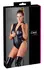 Cottelli Collection Body S Crni Wet Look dvosmerni rajsfešlus kratki rukavi