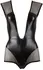 Cottelli Collection Wetlook & Mesh Body Crni L sa Detaljem Patent Zatvarača
