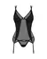 Obsessive Nesari Set Black M/L - Mesh Suspender Top & Thong