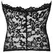 Noir Handmade Corset L - Elegant Lace Strapless Design, Size L